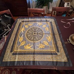 Elegant Black and Gold Scarf